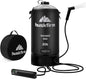 Portable Shower,5 Gallons/20L Camping Shower Bag with Electric Air Pump,Water Level Window,Solar Shower with Hot Water,Adjustable Nozzle,Camp Shower for Beach Hiking Outdoor Camping Trip