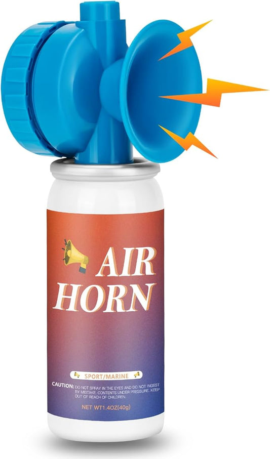 Air Horns, Air Horn Can for Safety Loud Marine Air Horns Can 1.4OZ Mini Small Handheld Air Horn for Boat Air Horns for Sporting Events Emergency Use Camping Hiking Outdoor