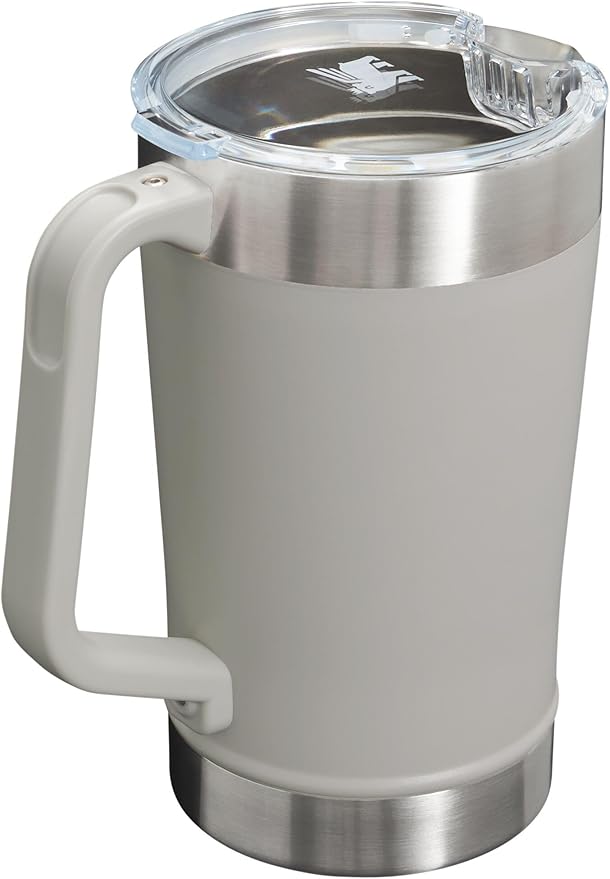 Stanley Stay-Chill Pitcher 64 oz | Cold Water, Beer, and Drink Pitcher with Lid | Large Capacity Durable Beverage Container with Handle | Insulated Stainless Steel | BPA-Free