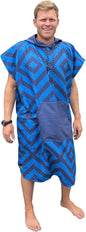 Malo'o Nalu Surf Poncho Changing Robe with Hood - Soft & Warm -Children & Adult Sizes-Changing Towel & Poncho