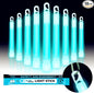 Emergency Safety Military Grade Glowsticks; 10PCS, 6" Ultra Bright Glow Sticks with 8 Hours Duration. Great for Hiking, Party, Camping, Blackouts, Hurricane, First Aid and Survival Kits (Blue)