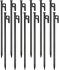 12 Pack Tent Stakes Heavy Duty Metal Tent Pegs for Camping Steel Tent Stakes 12 inch Unbreakable and Inflexible