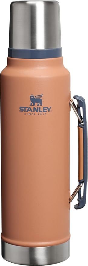 Stanley Classic Legendary Vacuum Bottle 1.5 qt | Wide Mouth with Leakproof Cup Lid | Keep Drinks Hot or Cold | Packable for Travel | Insulated Stainless Steel Thermos | BPA-Free | Toast