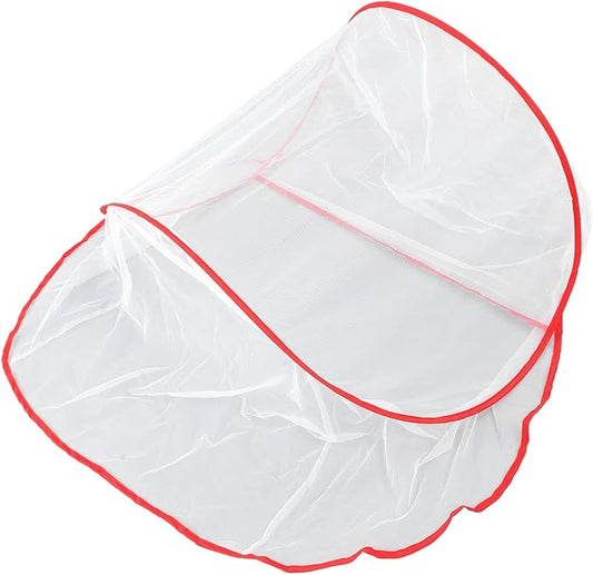 soobu Mini Mosquito Proof Cover, Camping Head Mosquito Net Foldable Easy to Carry for Camping