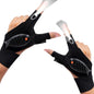 ThxToms Father's Day Gift,Rechargeable LED Flashlight Gloves,Gifts for Men,Christmas, Birthday Gifts for Dad Boyfriend Husband Men Him, Cool Gadgets Tools for Repairing Fishing Camping, 1 Pair,Black