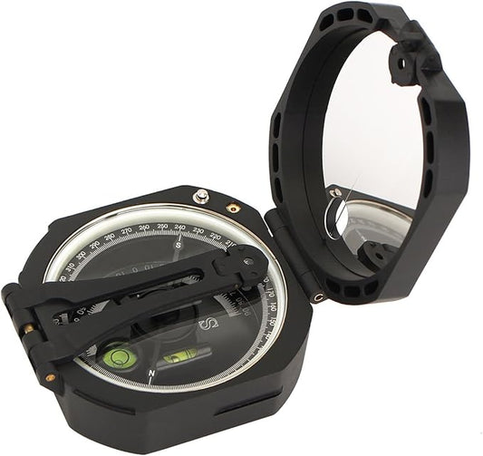 SVBONY Camping Military Compass Pocket Transit Multifunction Compass Lensatic Sighting Fluorescent Waterproof for Hunting Hiking with Strap