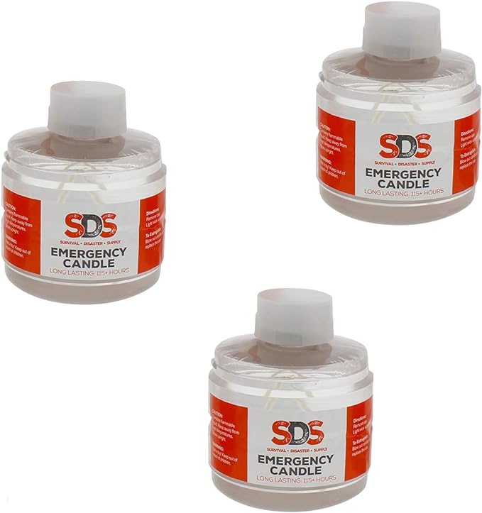 SDS Liquid Oil Candles Votive Candle Fuel Survival Candles Long Burning Candles for Emergency Candle 115 Hours