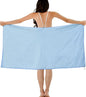 Microfiber Towel, Beach Towel, Fast Drying, Lightweight, Soft, Compact, Quick Dry Fitness Hiking Yoga Camping Travel Towel (Blue, L 30x60 in)