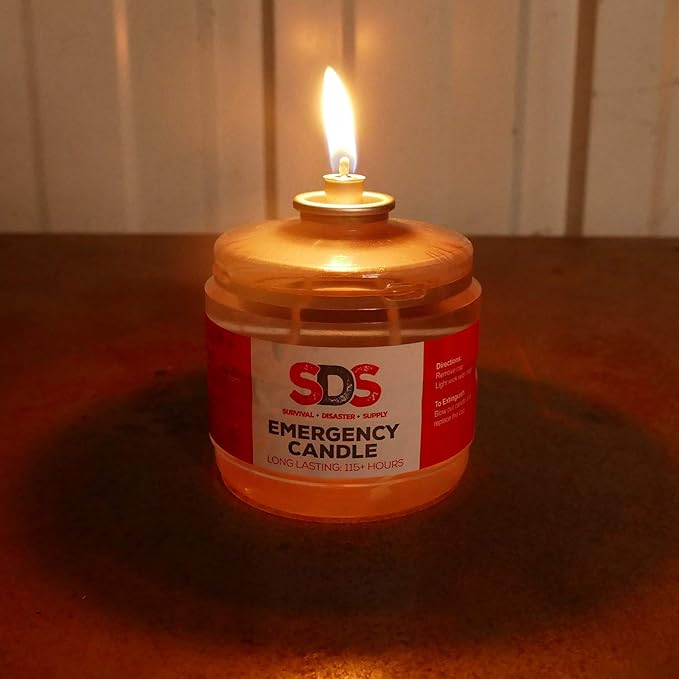 SDS Liquid Oil Candles Votive Candle Fuel Survival Candles Long Burning Candles for Emergency Candle 115 Hours