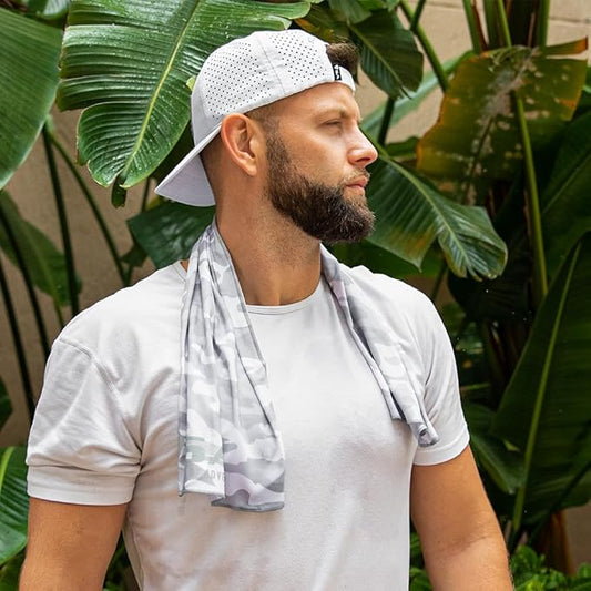 S A Cooling Performance Towel | Wet or Dry Cooling Towel for Outdoor Activities | Ghost Military Camo