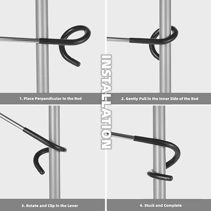 Chchmu Camping Lantern Hook 3 Pcs Outdoor Tent Light Lamp Hanger Multi-Purpose Camping S Shape Lamp Hanger Light Pole Hooks Stainless Steel Non-Slip Water Bottle Cup Holder for Fishing Hunting