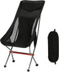 Camping Chairs, All Aluminum Frame Portable Folding Camp Chair for Adults, Heavy Duty High Back Collapsible with Built-in Pillow, Side Pocket, Carry Bag for Backpacking, Hiking, Beach