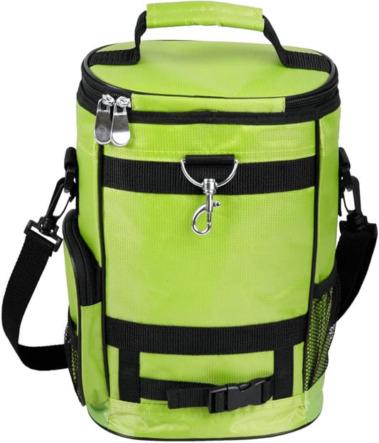 Intech Golf Bag Cooler and Accessory Caddy, Portable Soft Sided 10-Can Insulated Cooler Bag, Fits on a Golf Cart, Push Cart or Carry