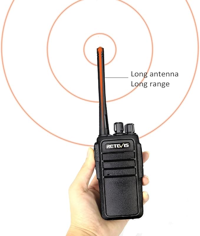 Retevis RT21 Walkie Talkies for Adults, 2 Way Radio Long Range, Two Way Radio Rechargeable, Handheld Radio, Portable, FRS, Durable, Heavy Duty, for Business(4 Pack)