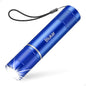 Flashlight Rechargeable,2000L High Lumens Tactical Flashlight,Super Bright Small LED Flash Light-Zoomable,Adjustable Brightness,Long Lasting for Camping,Outdoors,Christmas Gifts Men&Women-Blue