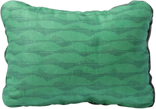 Therm-a-Rest Compressible Pillow Cinch for Camping, Backpacking, Airplanes and Road Trips, Small - 12 x 16 Inch, Green Mountains Print
