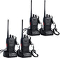 Walkie Talkies Long Range for Adults, Baofeng BF-888S Handheld Two Way Radios with Earpiece and Mic, Rechargeable Walkie Talkie with Li-ion Battery and Charger, Walky Talky(4 Pack)