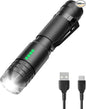 Flashlights High Lumens Rechargeable, Compact Flashlight for Camping, Home, Small Flashlights Powerful 5 Modes, Pocket LED Flashlight USB Rechargeable