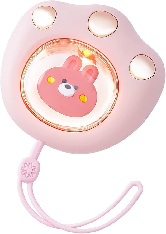 Rechargeable Cute Cat Paw Electric Hand Warmer，Portable and Reusable Hand Warmer,with 3-6Hrs Long Lasting Heating and Colorful Lights, for Kids&Women&Men in Cold Winter