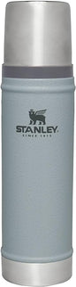 Stanley Classic Legendary Vacuum Bottle 20 oz | Wide Mouth with Leakproof Cup Lid | Keep Drinks Hot or Cold | Packable for Travel | Insulated Stainless Steel Thermos | BPA-Free | Hammertone Silver