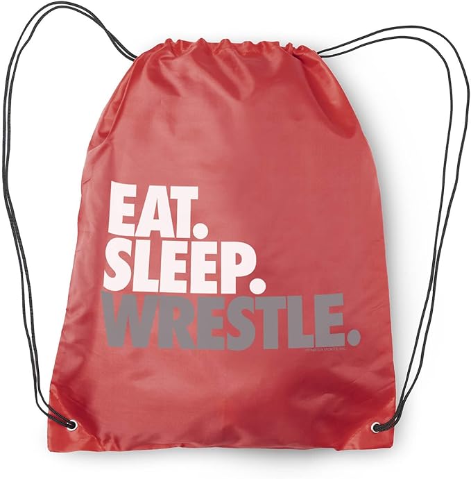 ChalkTalkSPORTS Wrestling Sport Pack Cinch Sack | Eat Sleep Wrestle