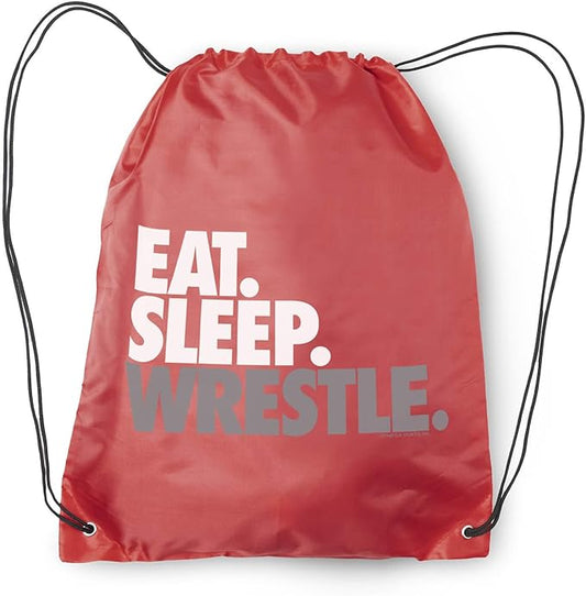 ChalkTalkSPORTS Wrestling Sport Pack Cinch Sack | Eat Sleep Wrestle