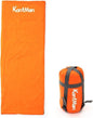 Sleeping Bag Portable Folding Sleeping Bag, KontMan Lightweight Warm Sleeping Bag for Adults, Outdoor Camping Tent Equipment and can be Used as a Quilt (Orange)