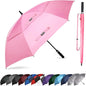 Auto Open Golf Umbrellas 62/68/72 Inch Extra Large Oversize for Business & Home, Ventilated Double Canopy Windproof Waterproof Stick Umbrella for Rain & strong wind