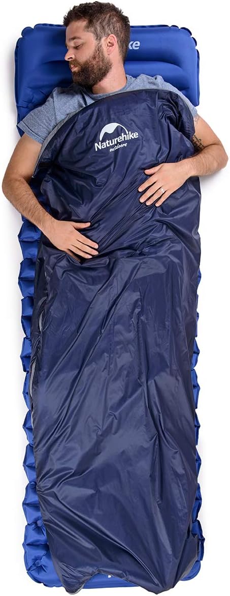 Naturehike Lightweight Sleeping Bag - Compact, Ultralight, Envelope Backpacking Bag - Portable, Waterproof, Comfortable With Compression Sack for 3 Season Camping, Traveling, Hiking