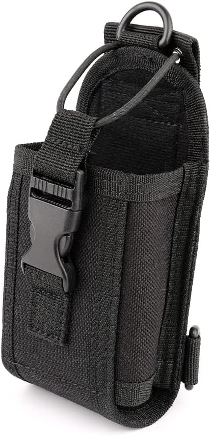 Pouch MOLLE Tactical Radio Holder Universal Nylon Radio Case with Adjustable Shoulder Strap Walkie Talkies Nylon Carry Bag for Kenwood, Icom, Motorola, Baofeng