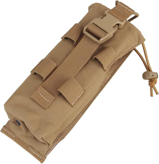 Tactical Radio Holster Duty Belt Walkie Talkie Pouch Mode of Eversion MOLLE Radio Pouch for Vest,Compatible PRC 152 148 Mainstream Military intercom Models