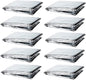 GALAXYLENSE Emergency Mylar Thermal Blanket for Survival First Aid Kits Army Outdoors Hiking Camping Bug Out Trauma Desert All Weather Condition Protection (10 Packs Silver)
