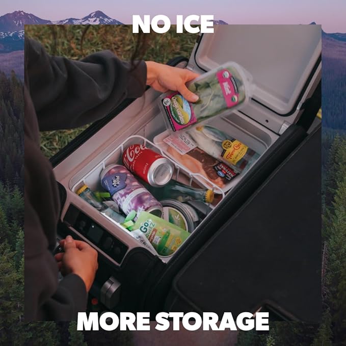 Dometic Portable Refrigerator and Freezer with ICE Maker, Powered by AC/DC or Solar