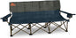 Kelty Lowdown Couch - 3 Person Capacity Camping Chair, Extra Large and Sturdy Bench for Campsites, Soccer Games, and Backyard Parties (Dark Shadow/Midnight Navy)