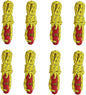 Tent Wind Ropes with Tensioners Cord Adjuster, 8pcs 13ft Reflective Rope for Camping, Hiking, Canopy Shelter, Outdoor Activity(Yellow)