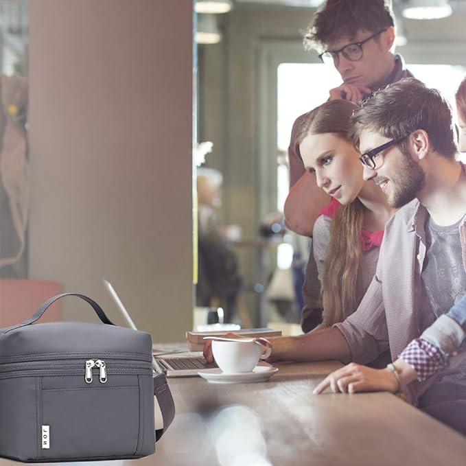 NOL Natural Organic Lifestyle Insulated Lunch Bags for Women Cooler Bag Lightweight Nylon Waterproof Lunch Box For Work