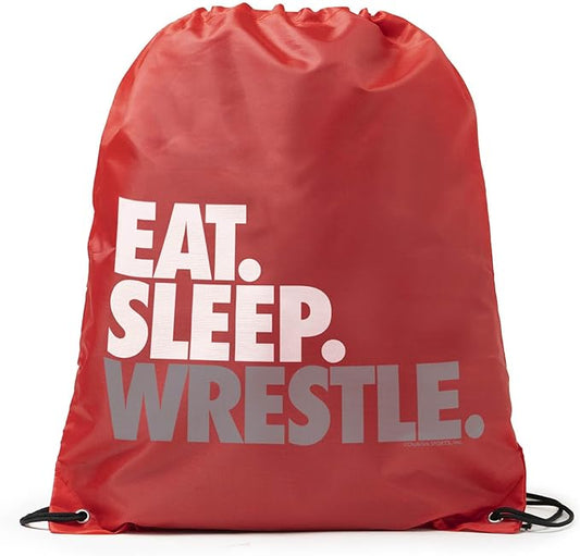 ChalkTalkSPORTS Wrestling Sport Pack Cinch Sack | Eat Sleep Wrestle
