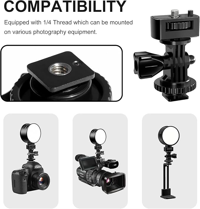 RGB Video Light,RGB+Bi Color Double Sided LED Camera Light,3000mAh Rechargeable LED Lighting CRI 97+,2700K-6500K,RGB 0-360 Full Color Double Sided Video Light for Photography,Vlogging