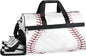 Baseball Dry Wet Depart Duffle Overnight Bag with Shoes Compartment & Wet Pockets, Water Resistant Weekender Travel Gym Pouch For Swim Gymnastics Ballet Sleepovers