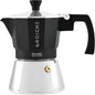 GROSCHE Milano Induction Stovetop Espresso Maker Moka Pot for Greca, Induction, Electric & Gas Stoves, Dishwasher Safe Stovetop Espresso Maker | 3 Espresso Cup, Black