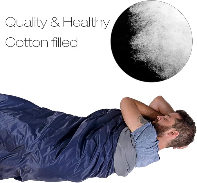 Naturehike Lightweight Sleeping Bag - Compact, Ultralight, Envelope Backpacking Bag - Portable, Waterproof, Comfortable With Compression Sack for 3 Season Camping, Traveling, Hiking