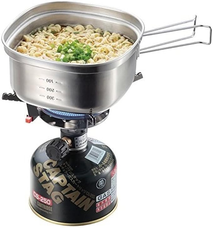 UH-4202 Stainless Steel Square Ramen Cooker, 0.3 gal (1.3 L), Made in Japan, Made in Japan