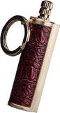 Fire Starter Lighter Waterproof Flint Match Outdoor Camping Permanent Metal Matchstick with Keychain(Sold Without Fluid) (Red)