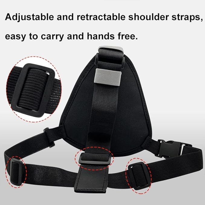 Radio Chest Harness Shoulder Radio Holster Chest Pack Adjustable Single Radio Pouch Two-Way Radio Holster for Motorola Radios and BAOFENG Walkie Talkies etc.