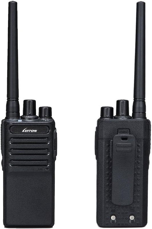 LUITON 2 Way Radios Voice Scrambler Long Range Walkie Talkies with Earpiece for Adults Outdoor CS Hiking Hunting Travelling (6 Packs)