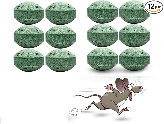 Mice Rodent Repellent, 12Pcs Peppermint Oil Moth Balls