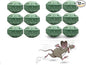Mice Rodent Repellent, 12Pcs Peppermint Oil Moth Balls