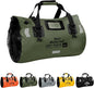 Waterproof Duffel Bag for Men/Women, Roll-top Dry Backpack Duffel Bag with Quick-fixed Straps, Motorcycle Tail Saddle Bag for Motorcycling, Rafting, Boating, Kayaking, Travel, 48L-Green