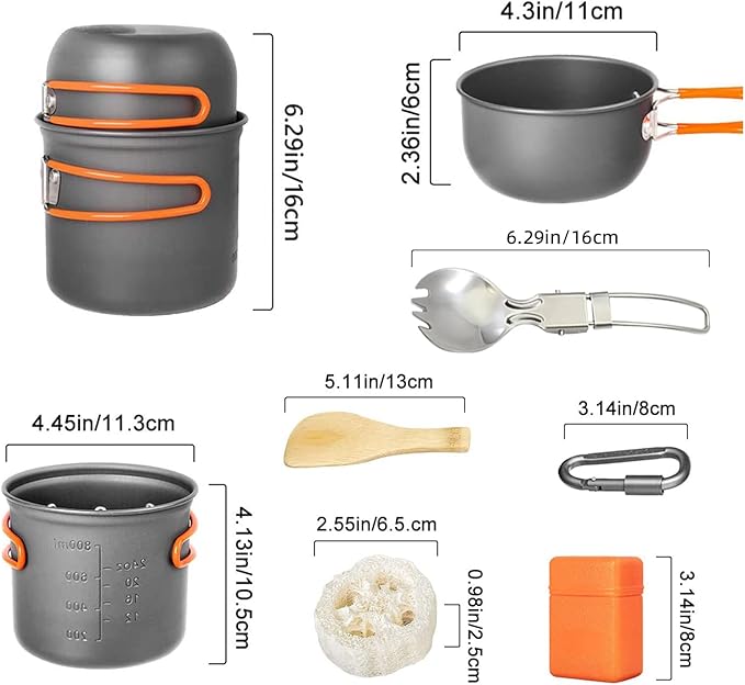 Camping Cookware Set with Stove