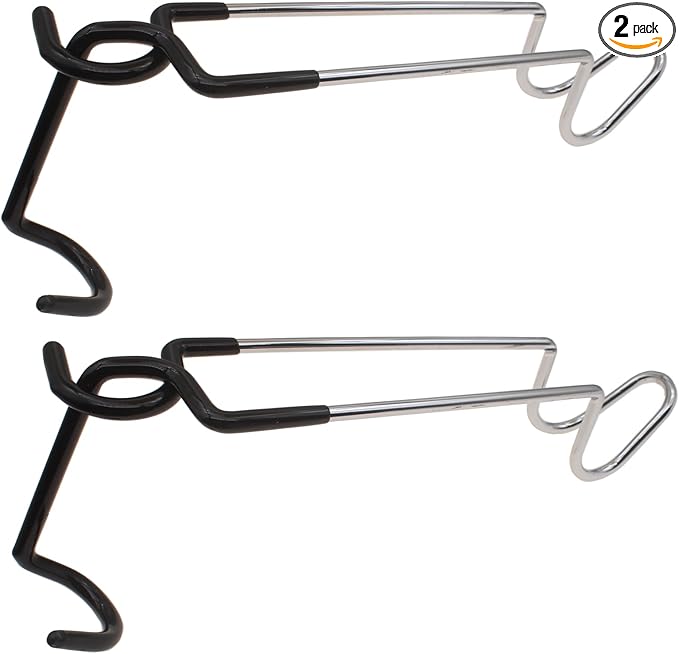 Camping Lantern Hook Hangers Anti-Slip Tent Pole Hook S Lantern Holder Hanger Clips Lantern Stand Hook Camping Light Pole for Camping Fishing Hunting(2pcs)